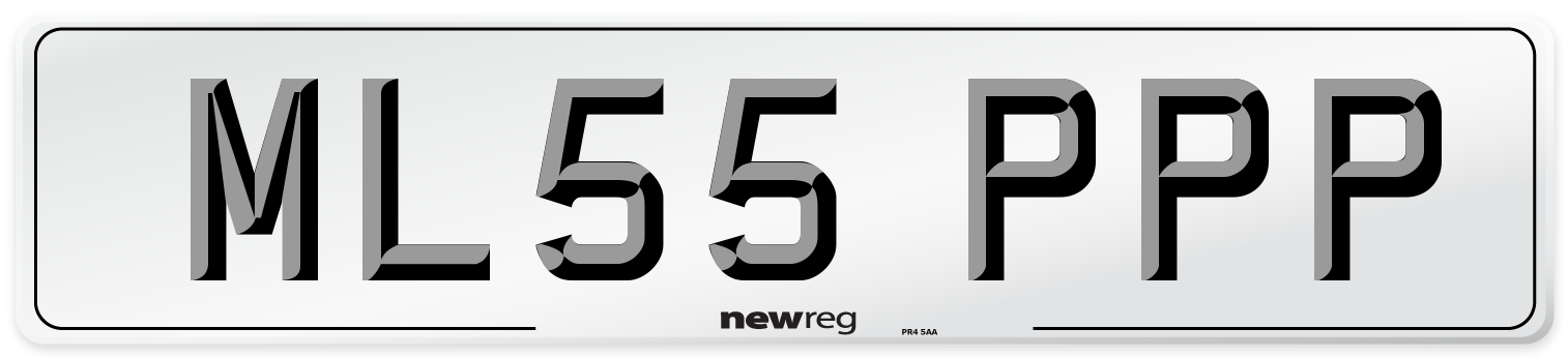 ML55 PPP Number Plate from New Reg